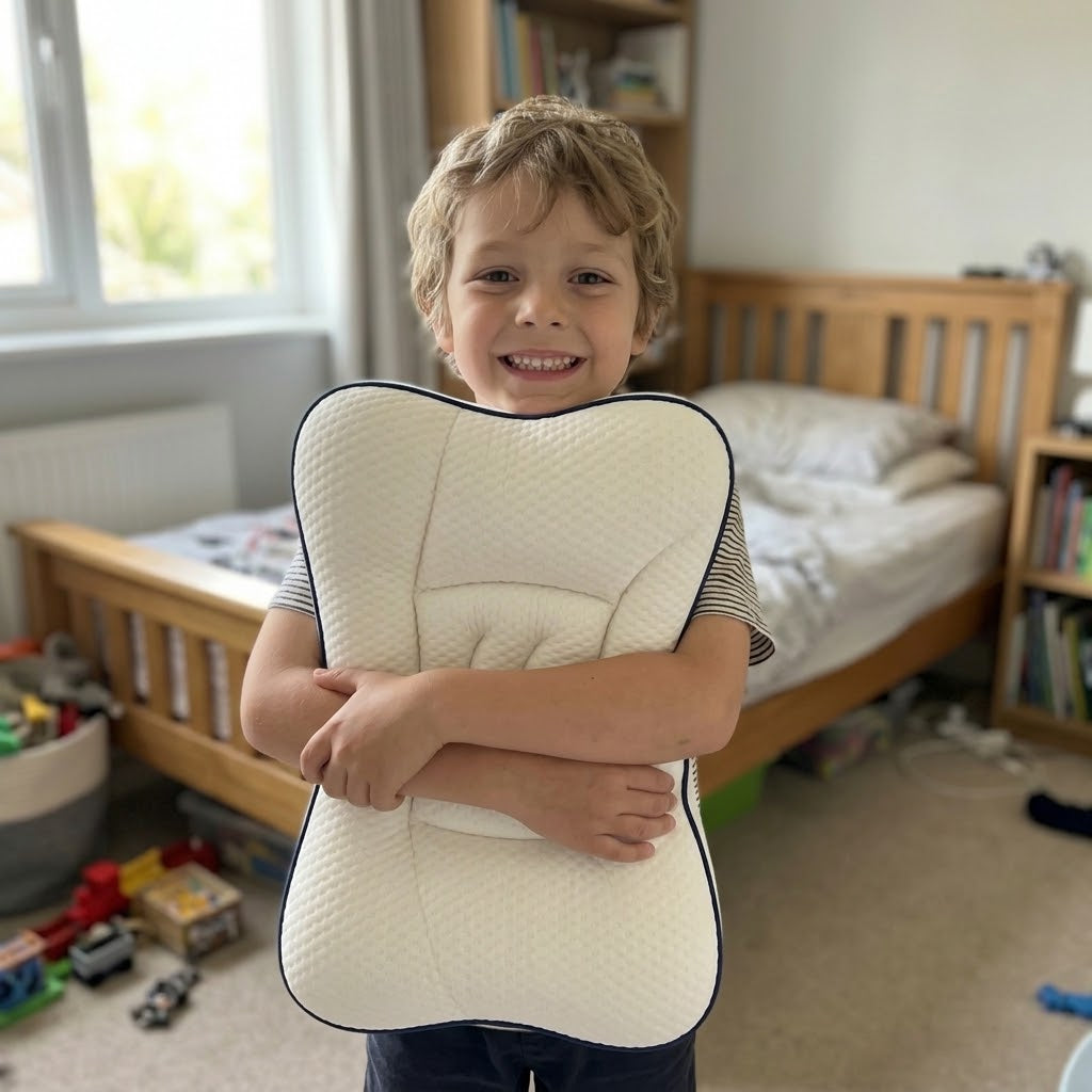 L'oreiller ergonomique pour enfant, pensé pour sa nuque